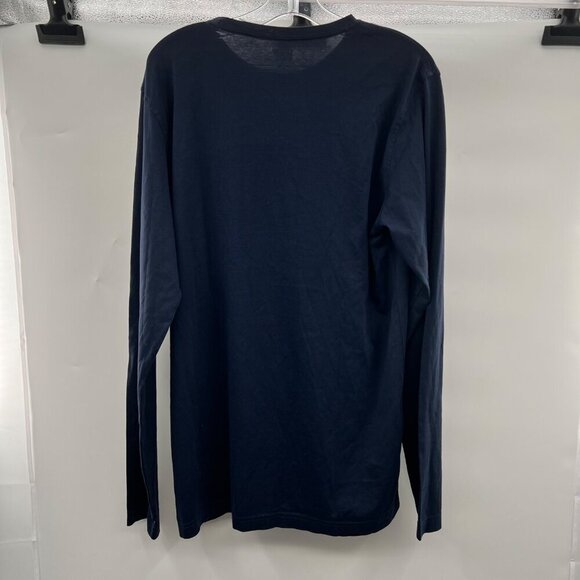 Lands' End Men's Long Sleeve Tee Navy Size Medium Tall - Picture 7 of 9